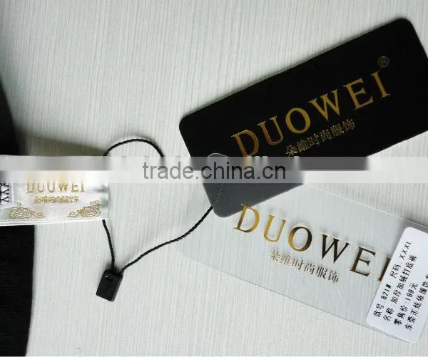 2017 New China Jeans Paper Hang Tag Design With String photo-2