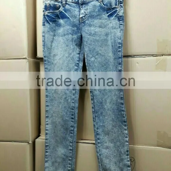 Cheap Stock Lot Sale Various Man Woman's Denim Jean From Korea photo-4