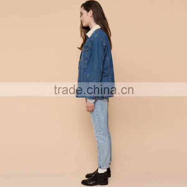 China Factory Fleece Padded Winter Jacket Overcoat for Women photo-4