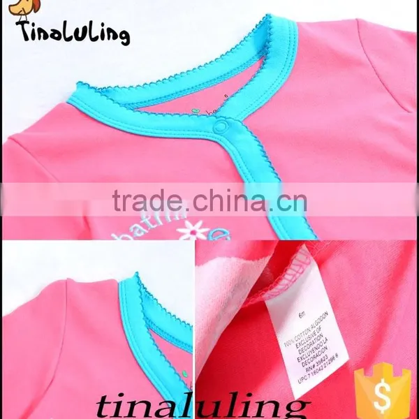 100 Cotton Infant Baby Girls Romper Wholesale Girls Cute Lovely Rabbit Bodysuits Baby Jumpsuits photo-3