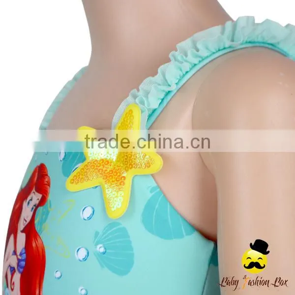 YZA-008 Yiwu Yihong New Arrive Baby Bikini Printed Cartoon Lace Ruffle Dress Harness Girls Infant Bikini photo-4