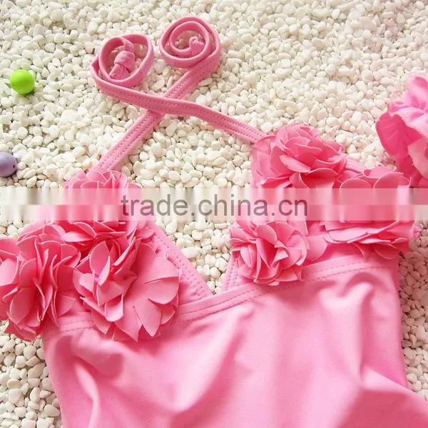 S31335W Young Girls in Swimwear Kids Floating Flower Swimwear photo-4