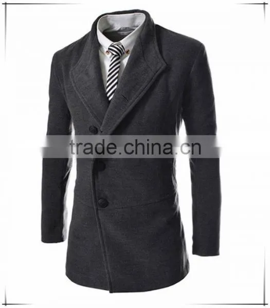 2016 Winter New Design Military Wool Trench Coat photo-3