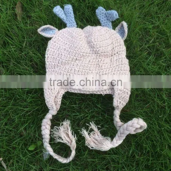 Multicolor Baby Hat for Holiday Owl Hat Cap With Ear Flap Animal Style Infant Toddler Holiday Handmade Hat For Girls and Boys photo-2