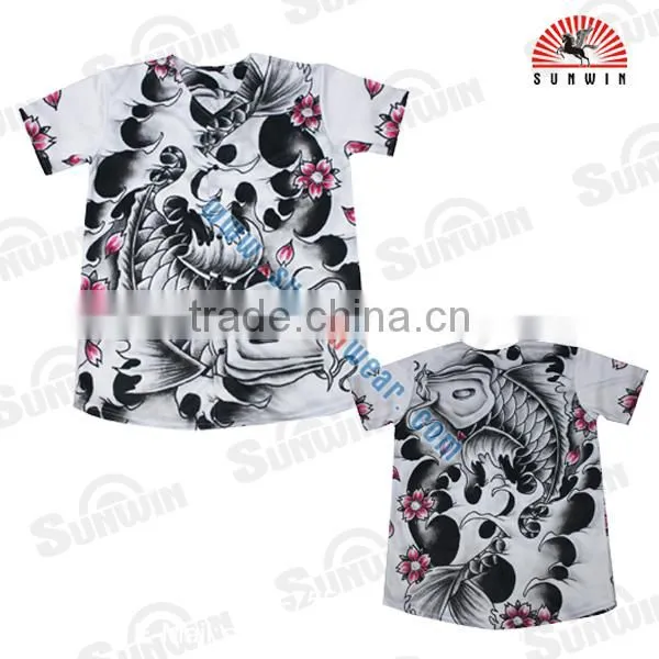 Short Sleeveless Buttons Custom Baseball Jersey for Men photo-6