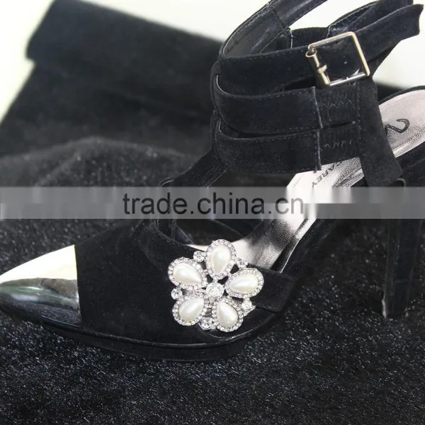 New Design High Heel Shoe Clips Wedding Decorative Shoe Scraper For Hair Jewelry photo-4