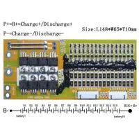 16S 59.2V Rechargeable18950 16A BMS With Balance Function