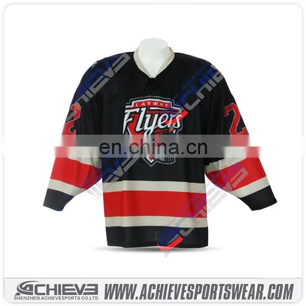 Athletic Custom Hockey Gear Sublimated Team Game Hockey Jerseys Whosale Practice Hockey Uniform photo-5