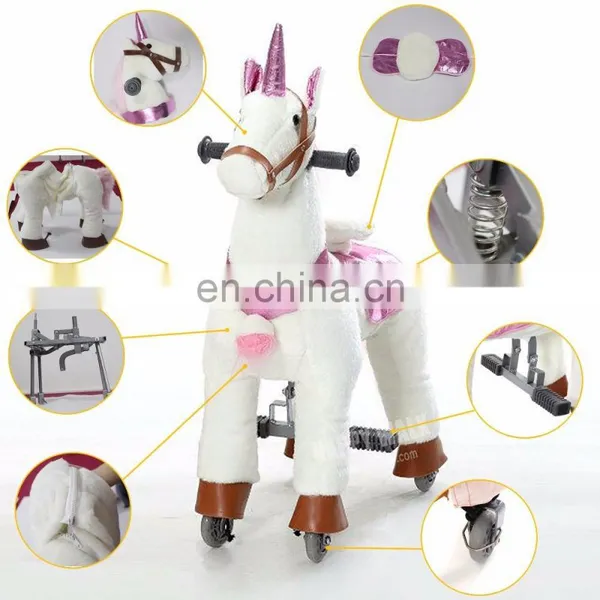 HI CE Kiddy Steering Ride on Toy Horse on Wheel photo-3