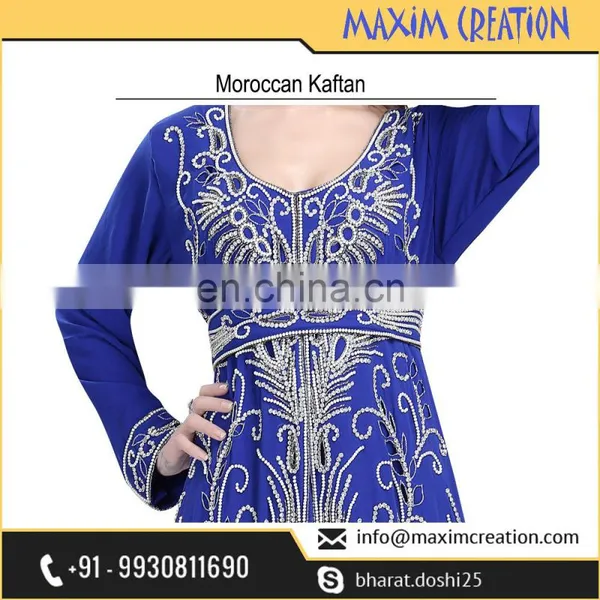 Royal Blue Luxury Kaftan For Wedding Occasion And Party Wear 5996 photo-2