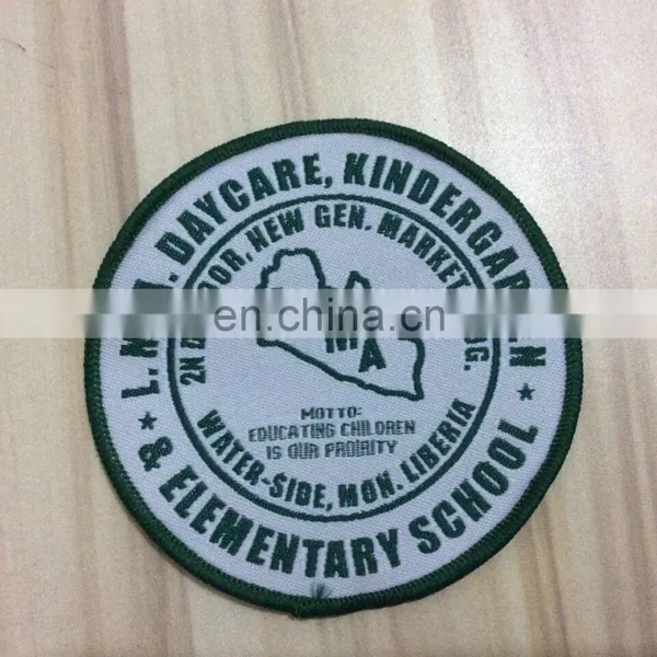 Fabric Woven School Badge With Your Own Logo