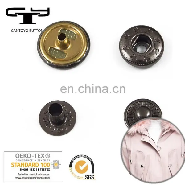 Snap Fastener Designer Coat Buttons Cheap Metal Snap Button Ring Suppliers in China