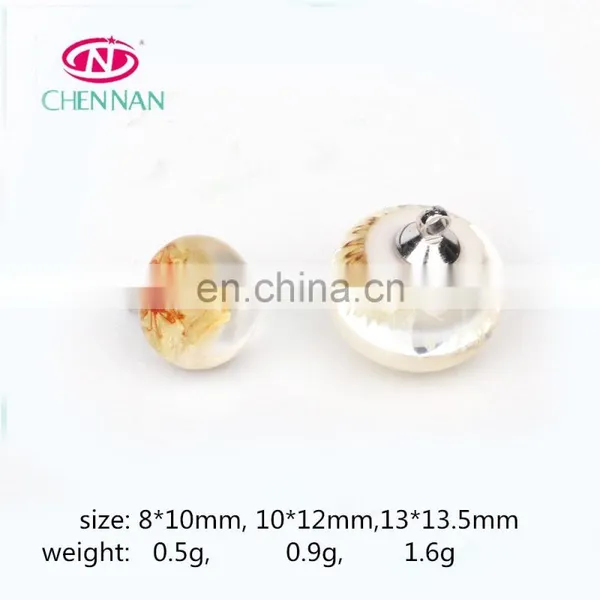 10*12 MM Charm Color Smooth Crystal Ball Pendant Silver Jewelry Accessories for Birthday Gift photo-3