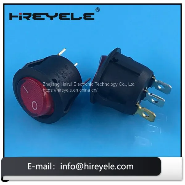 2Pin On Off Miniature 12V Round Rocker Switch photo-3
