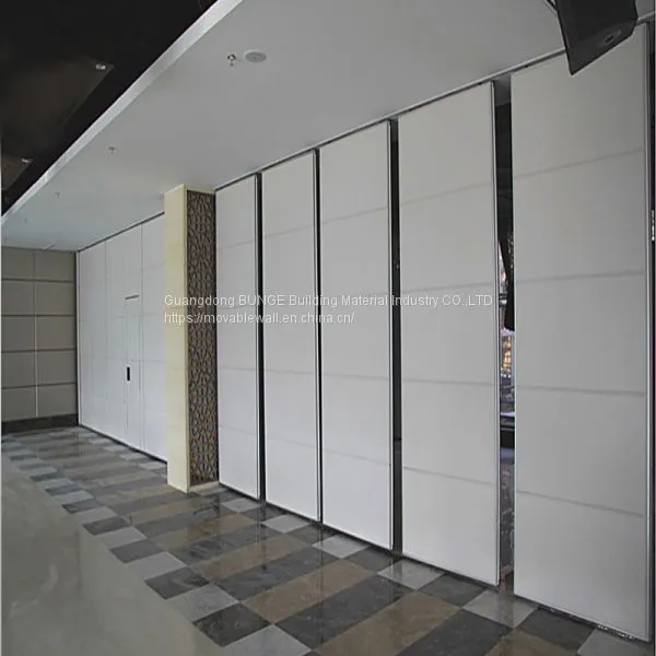 MDF Aluminum Mobile Wood Movable Operable Track Rollers Sliding Partition Walls photo-2