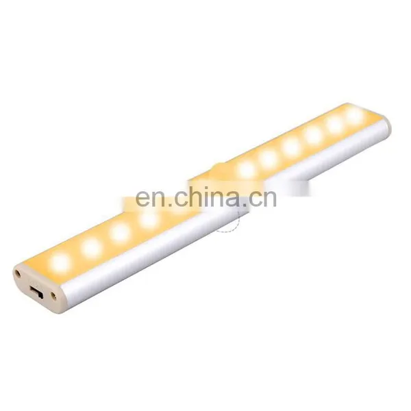 2W USB Charging Rechargeable Motion Sensor Led Wardrobe Rail Light photo-5