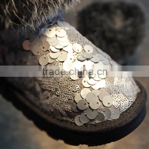 C22528B Fashion Sale Children Winter Warm Boots Sequin Boots photo-2
