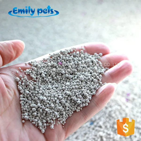 Premium 1-3.5 mm Ball Shape Colorful Bentonite Cat Litter Strong Clumping Odor Control Cat Sand photo-2