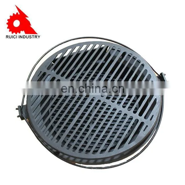 Round 40cm Diameter Camping Stove Cast Iron Outdoor Charcoal Bbq Grill photo-3