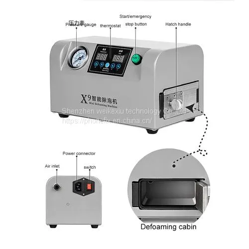 UYUE X9 Defoaming Machine Autoclave Defoaming Machine For 7 Inch Mobile Phone Defoaming Refurbishment