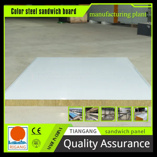 Clean Rock Wool Board Foam Sandwich Panel