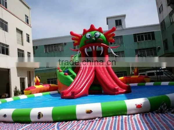 2015 Newest 0.9mm PVC Tarpaulin Colorful Inflatable Fun City Amusemet Park for Sea photo-6