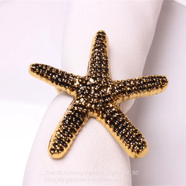 Marine Features Metal Napkin Rings Nautical Napkin Holders for Dining Table Banquet photo-2