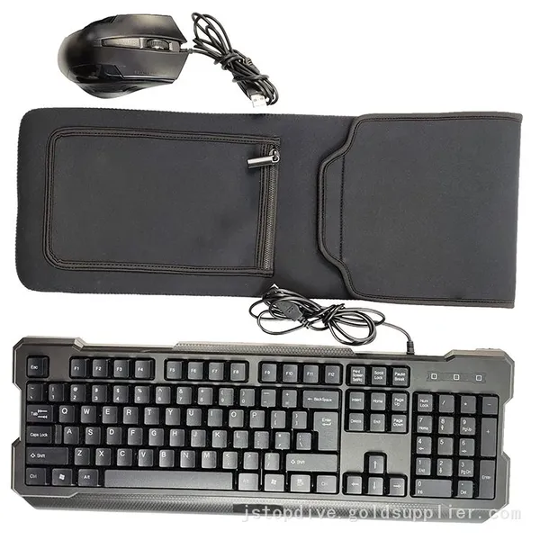 Customized Waterproof Lightweight Neoprene Computer Keyboard Sleeve Bag With Mouse Pocket