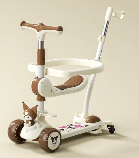 Patín infantil 3 en 1, patín yo yo, patín ruedas multifuncional plegable con barandal, patín universal para niños y niñas (Wechat: 13510231336)