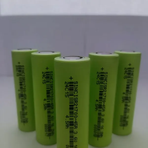 Lithium Ion Battery Cell 21700 3.6V 4500mAh Cylindrical Rechargeable Battery Cells photo-2
