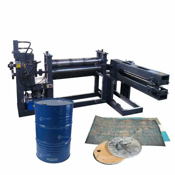 Hot Sale Easy to Operate Oil Drum Iron Barrel Cutting Equipment Chemical Barrel Recycling Machinery photo-5