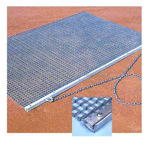 Lightweight Expanded Mesh Square Drag Mop With Cutting & Welding Dual-Use for Gravel Dirt Soil Grading photo-3