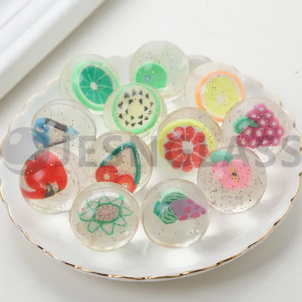 Factory Wholesale Various Design 20mm 27mm 32mm 35mm 38mm 45mm 49mm 56mm 60mm 3D Fruit Bouncy Toy Rubber Balls photo-4