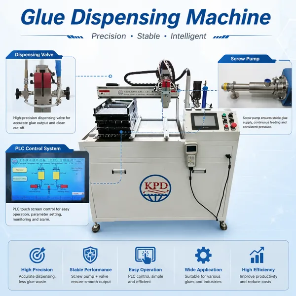 Manual Dispensing Machine With 2 Tanks Semi-Auto Glue Gun Epoxy Resin Mixer photo-5
