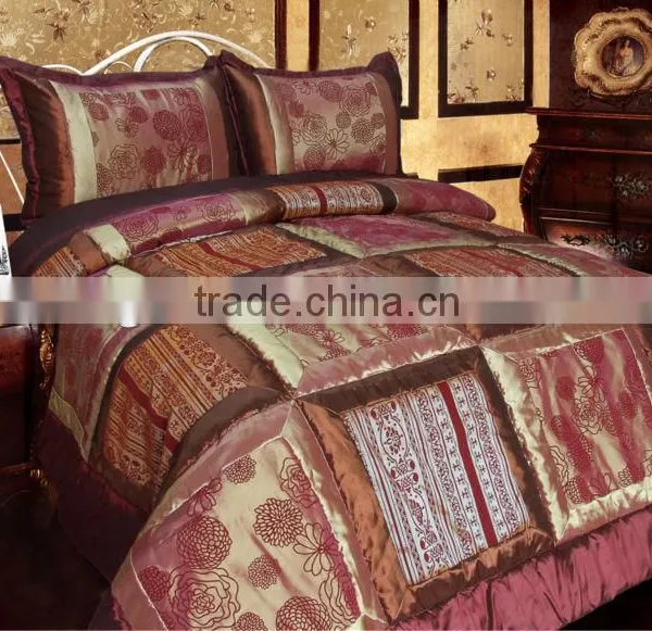 7Pcs Patchwork Polyester Comforter Set photo-2