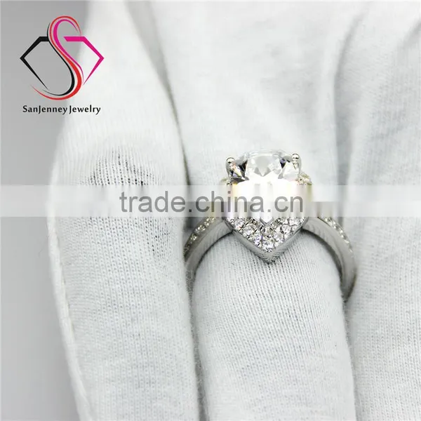 Pear Cut Moissanite Solitaire 2 Carat Water Drop 10*7mm Center 14k White Gold Wedding Engagement Ring photo-5