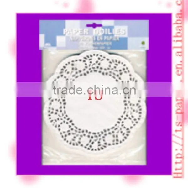 Oval Paper Doily With Printed Color photo-2