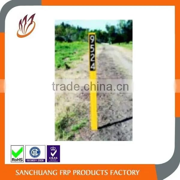 Flexible Composite Utility Driverway Fiberglass Marker Glass Reinforced Polyester Composite photo-5