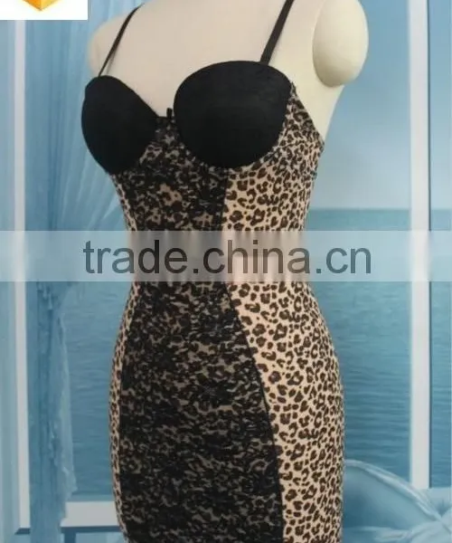 Women Hot Sell Shapewear, Fashion Leopard Pattern Lace Corset photo-3