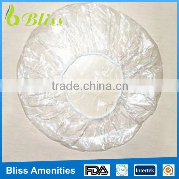 MSC0001 Hotel Guest Amenities PE Ear Plastic Hotel Disposable Shower Cap photo-3
