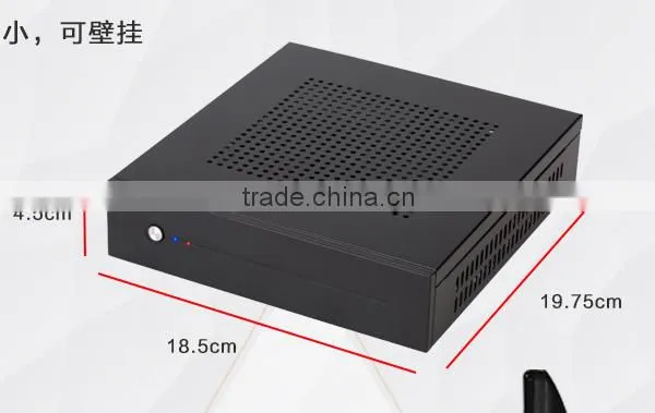 China Factory Intel WIN 8.1 Cerelon J1900 Quad Core SECC 0.8mm 8GB Fanless living room mini computer