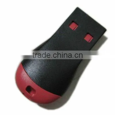 Red/ Black 2 in 1 USB TF Smart Card Reader photo-3