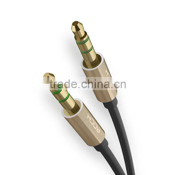 Rock RAU0509 200CM Audio Cable for IPhone 6s Headphone Speaker 3.5MM Universal Metal Aux Stereo Audio Cable photo-3