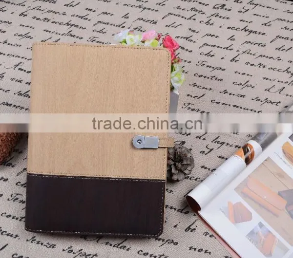 2015 Fashion Custom Multifunction Business Leather Factory Power Bank Notebook Quality Choice photo-4