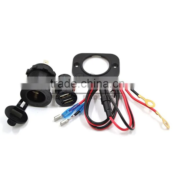 BJ-UPS-006 Customized CE Certification Universal Black Motorbike Single Hole Motorcycle USB Power Supply photo-2