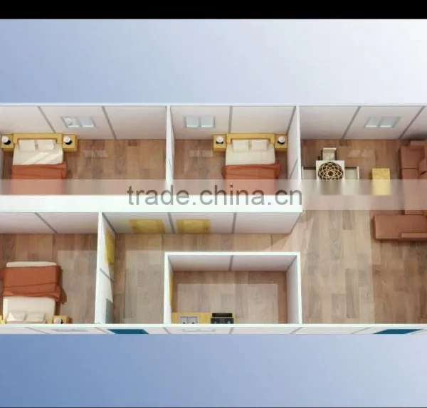 Sandwich Panel Prefabricated House,prefab House With Low Cost for Living/warehouse photo-3