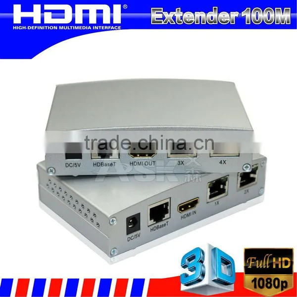 3D HDBaseT Extender Over Single Cat5e/6/7 Cable 100m
