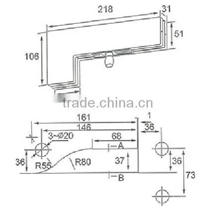 China Supplier Stainless Steel Glass Door Lower Clamp (DL-003) photo-2