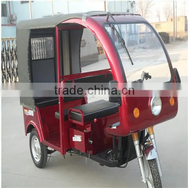 Battery Powered Three Wheel e Rickshaw e Tricycle for Asia Passengers