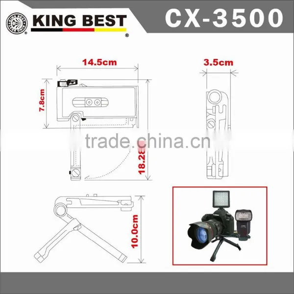 KINGBEST CX-3500 Meal Tripod /camera Tripod / Flash Bracket / Portable Tripod / Tripod/Table Tripod photo-3